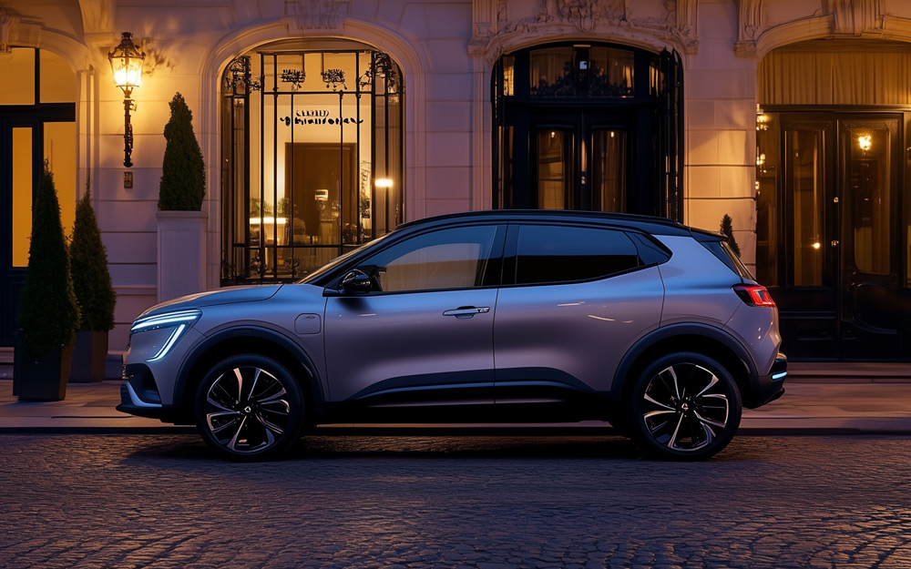 VTC devant un restaurant de Nantes